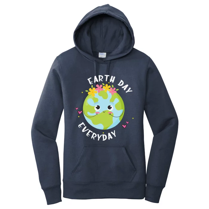 Earthday Everyday Cute Women Teacher Women's Pullover Hoodie