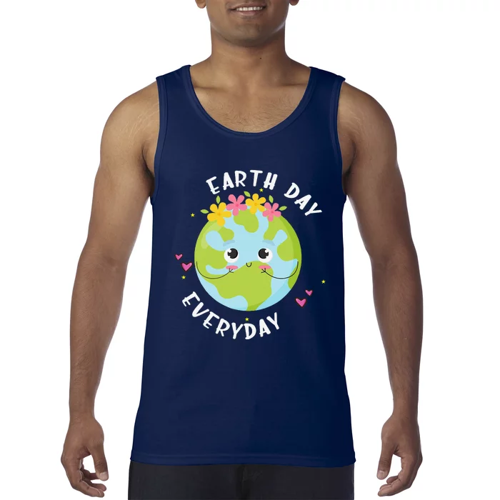 Earthday Everyday Cute Women Teacher Tank Top