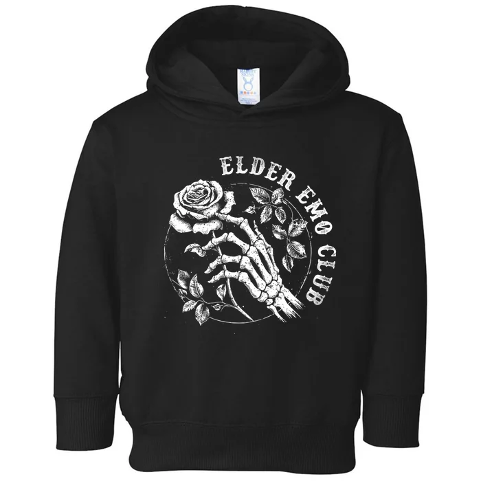 Elder Emo Club Vintage Skeleton Toddler Hoodie