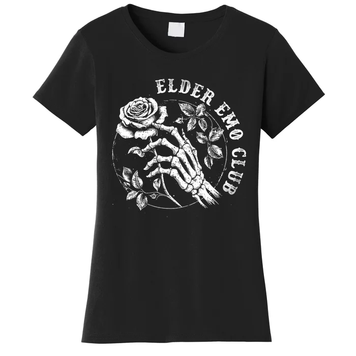 Elder Emo Club Vintage Skeleton Women's T-Shirt