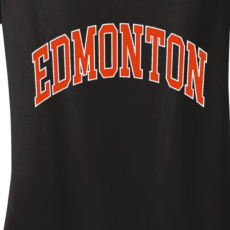 Edmonton Women's V-Neck T-Shirt