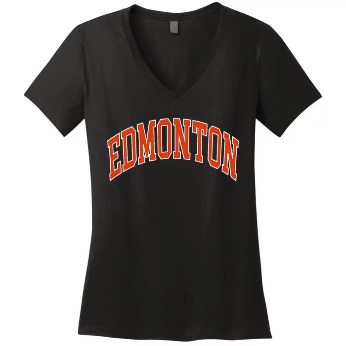 Edmonton Women's V-Neck T-Shirt