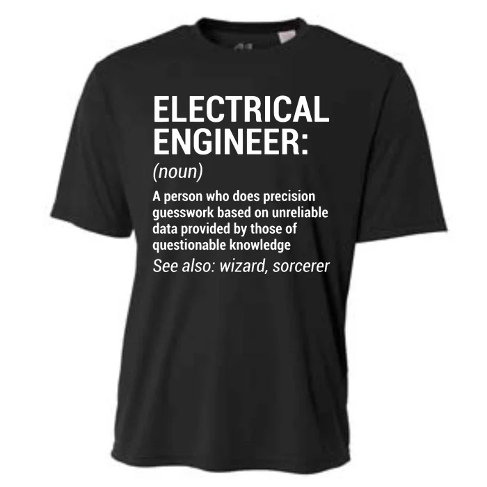 Electrical Engineer Definition Funny Engineering Cooling Performance Crew T-Shirt