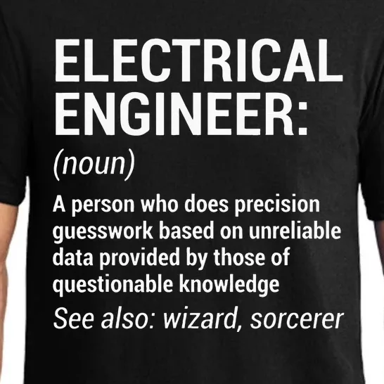 Electrical Engineer Definition Funny Engineering Pajama Set