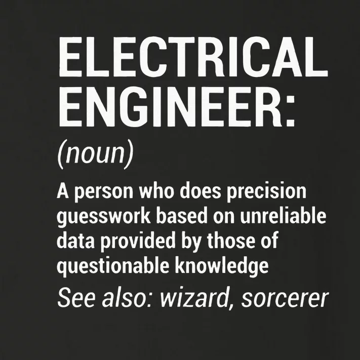 Electrical Engineer Definition Funny Engineering Toddler Long Sleeve Shirt