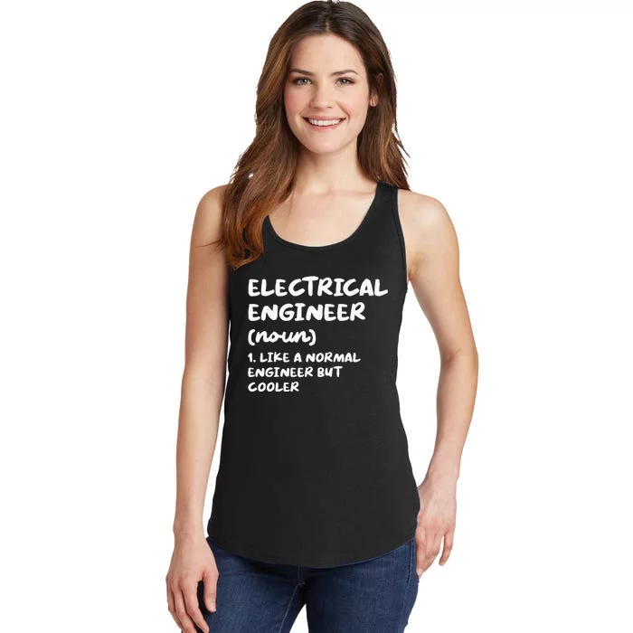 Electrical Engineer Definition Funny Engineering Ladies Essential Tank