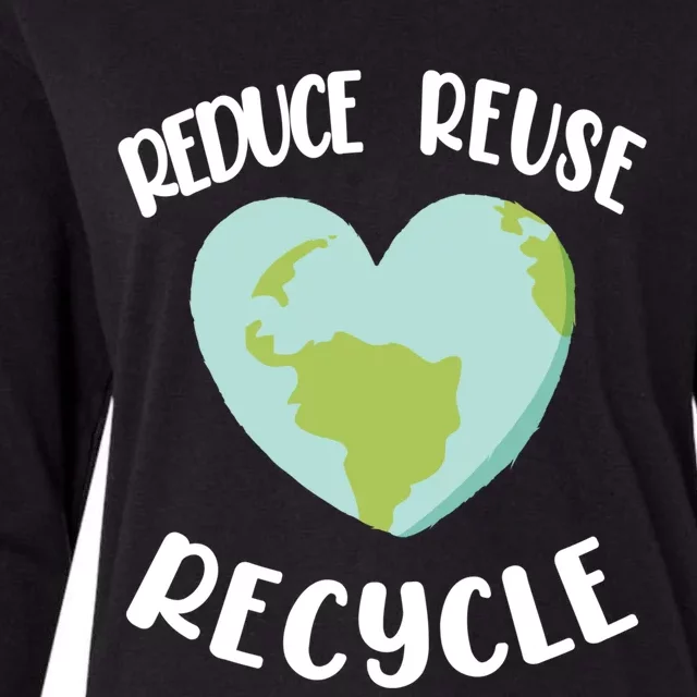 Environt Earth Day Gift Reduce Reuse Recycle Cute Gift Womens Cotton Relaxed Long Sleeve T-Shirt