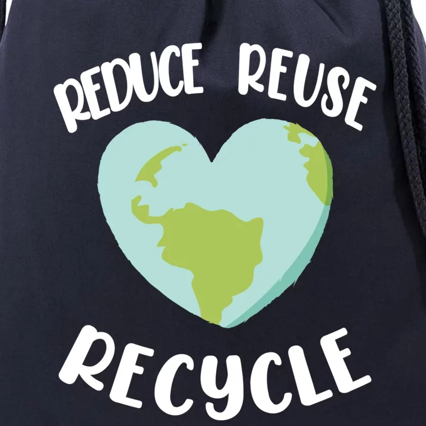 Environt Earth Day Gift Reduce Reuse Recycle Cute Gift Drawstring Bag