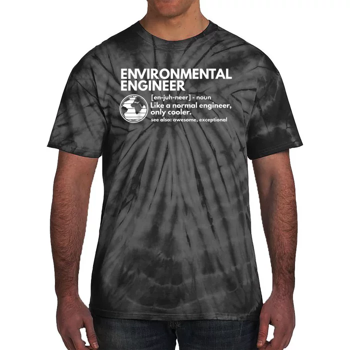 Environmental Engineer Definition Funny Engineering Tie-Dye T-Shirt