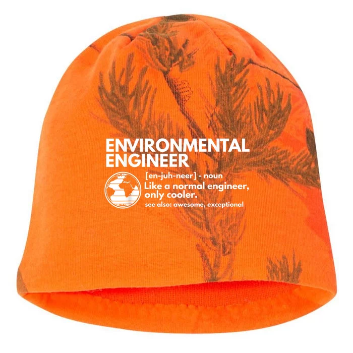 Environmental Engineer Definition Funny Engineering Kati - Camo Knit Beanie