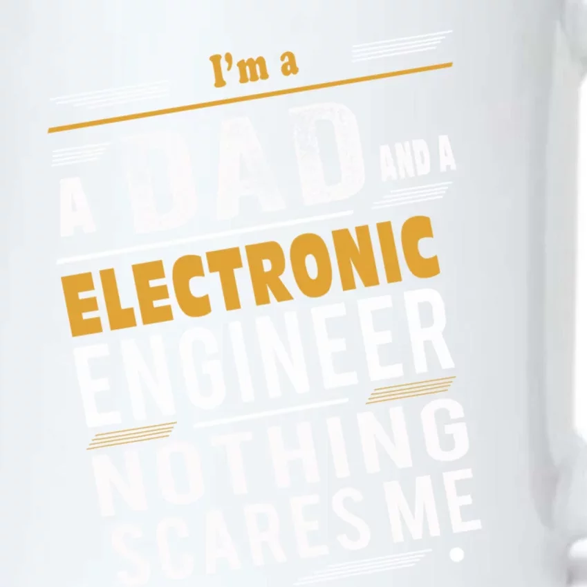 Electronic Engineer Dad Gift Black Color Changing Mug