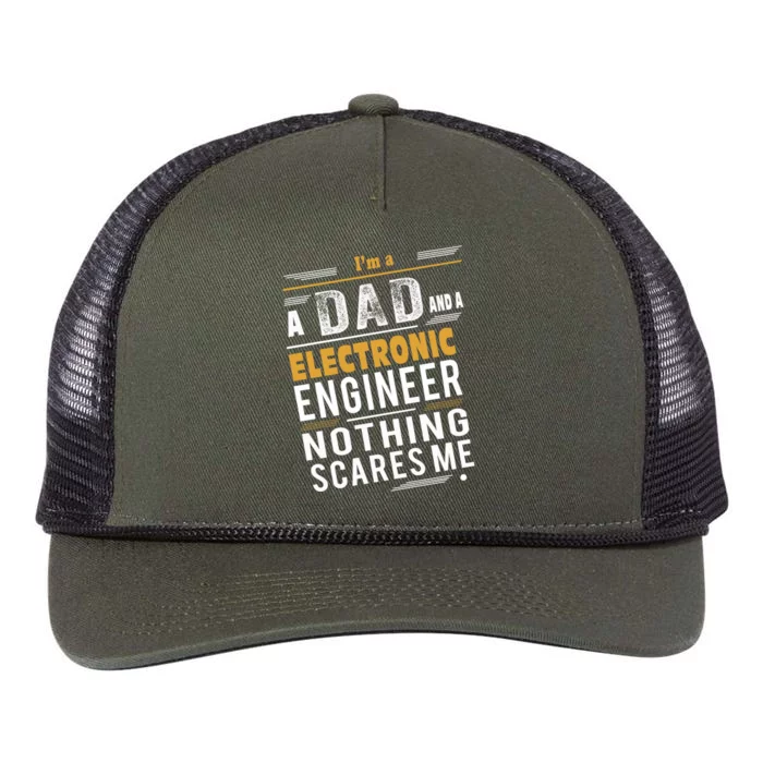 Electronic Engineer Dad Gift Retro Rope Trucker Hat Cap