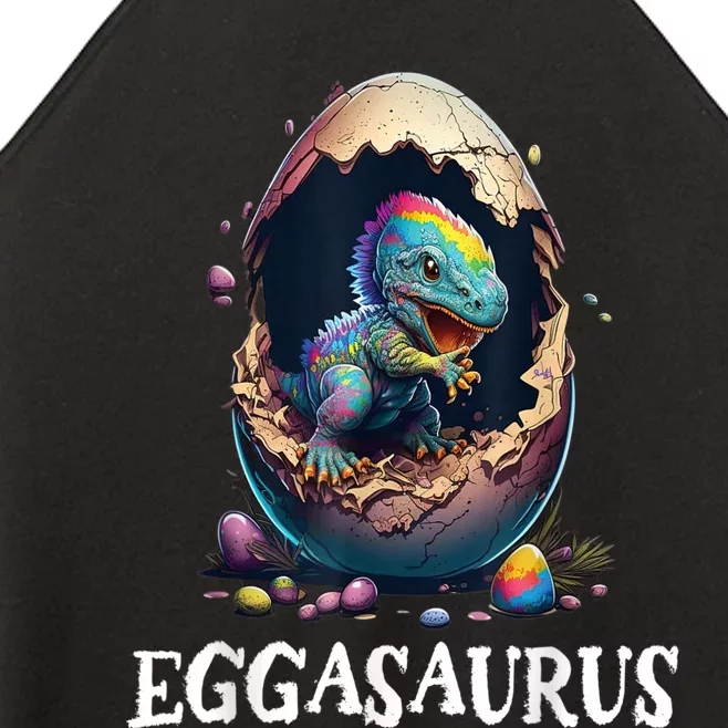 Eggasaurus Easter Dinosaur Egg Cute Women’s Perfect Tri Rocker Tank