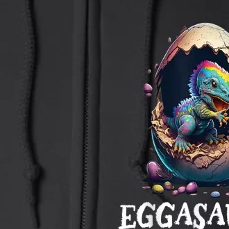 Eggasaurus Easter Dinosaur Egg Cute Full Zip Hoodie