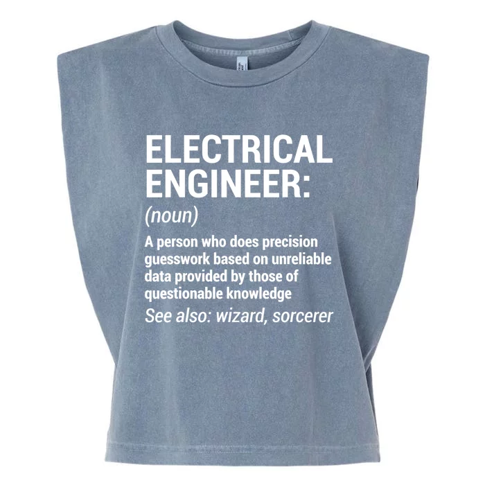 Electrical Engineer Definition Tshirt Funny Engineering Tee Garment-Dyed Women's Muscle Tee