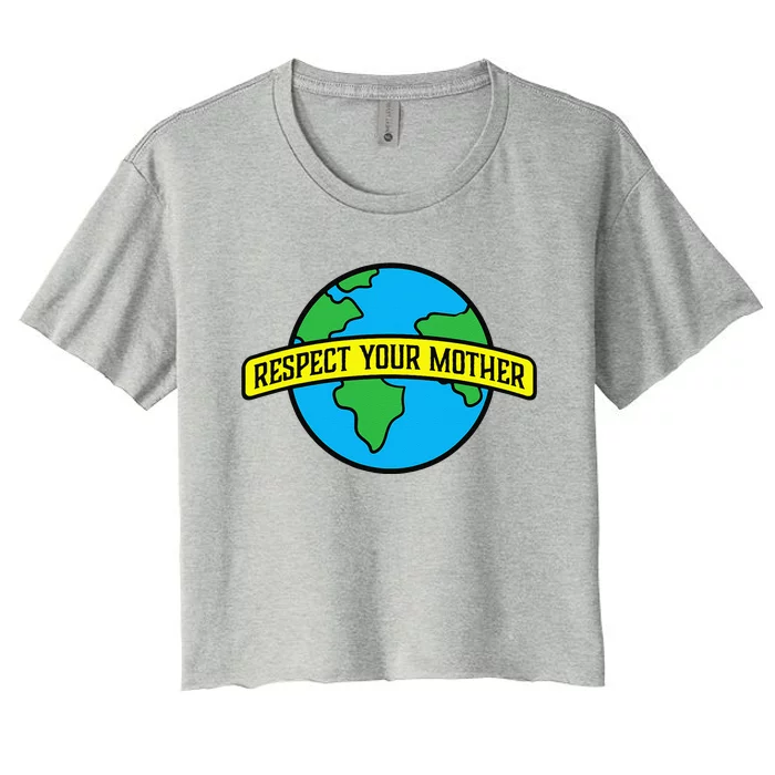 Environmentalism Earth Day Gaia Listen To Your Mother Women's Crop Top Tee