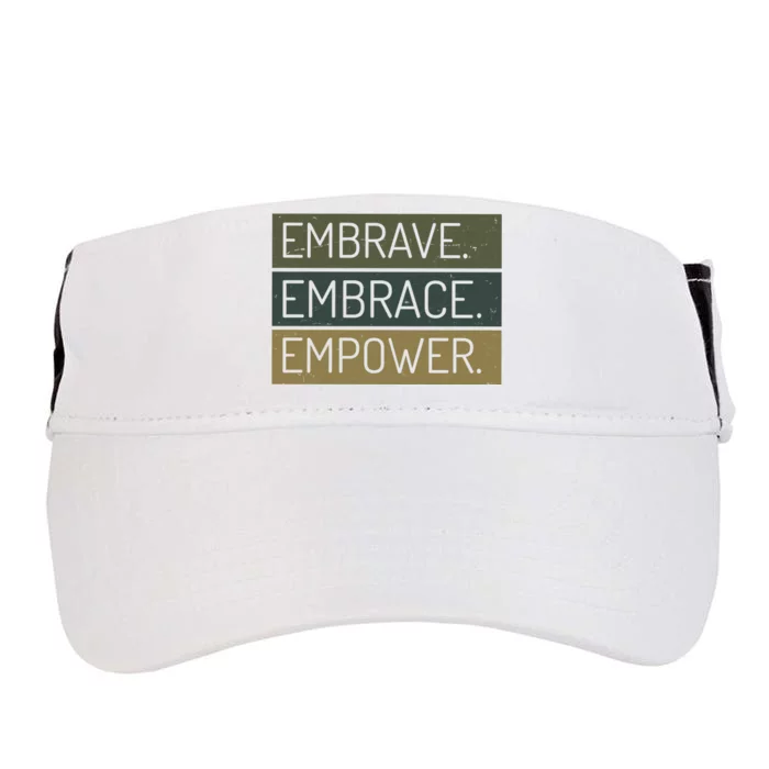 Embrave Embrace Empower Quote Adult Drive Performance Visor