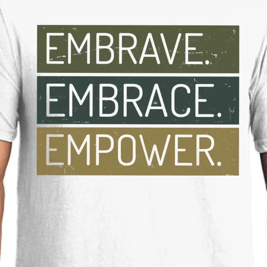 Embrave Embrace Empower Quote Pajama Set