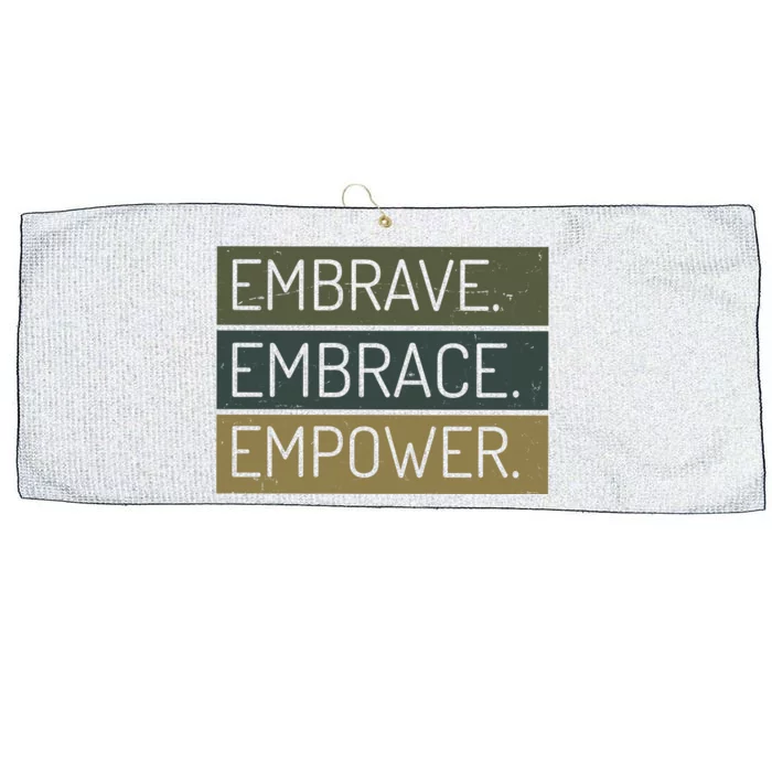 Embrave Embrace Empower Quote Large Microfiber Waffle Golf Towel