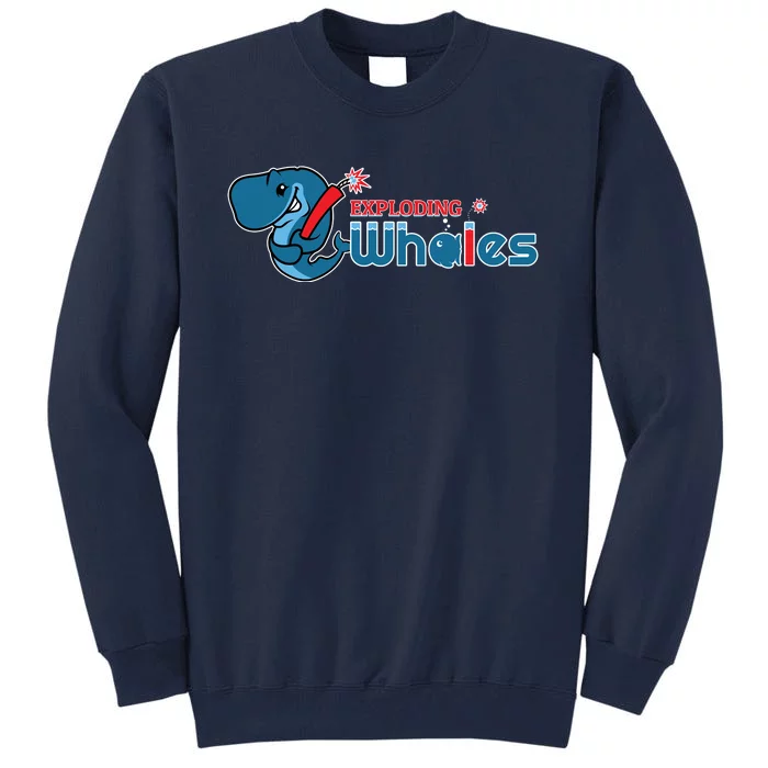 Eugene Emeralds Exploding Whales Tall Sweatshirt