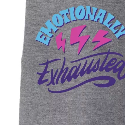 Emotionally Exhausted Doggie 3-End Fleece Hoodie