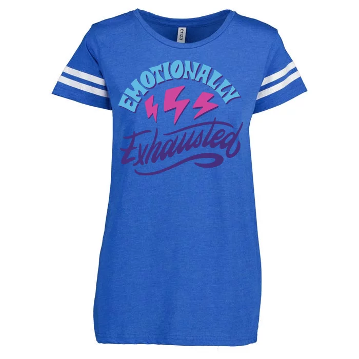 Emotionally Exhausted Enza Ladies Jersey Football T-Shirt