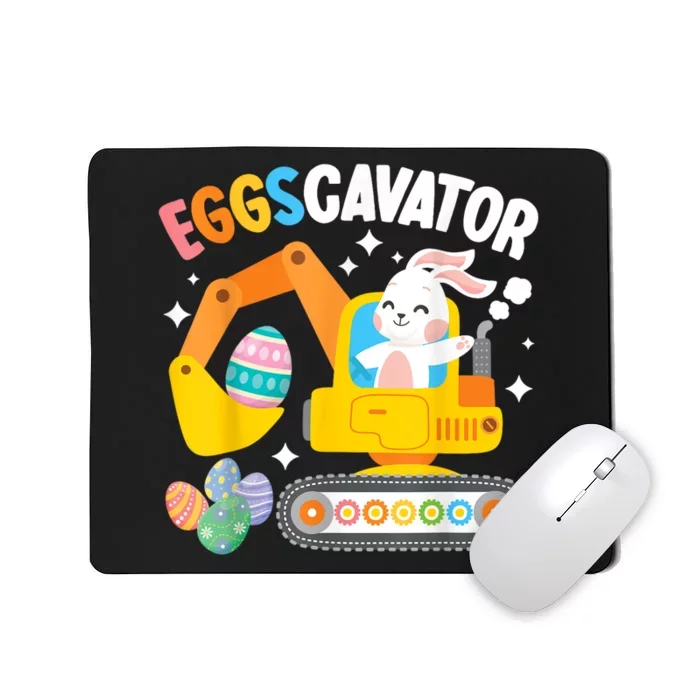 Eggscavator Easter Egg Hunt Construction Truck Mousepad