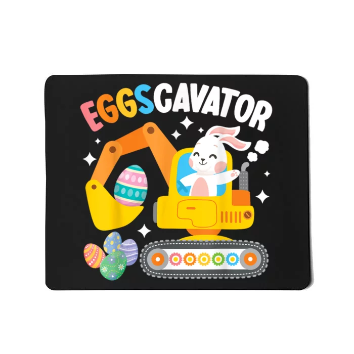 Eggscavator Easter Egg Hunt Construction Truck Mousepad