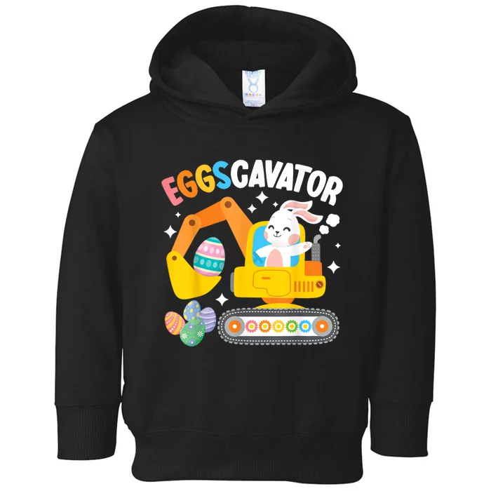 Eggscavator Easter Egg Hunt Construction Truck Toddler Hoodie