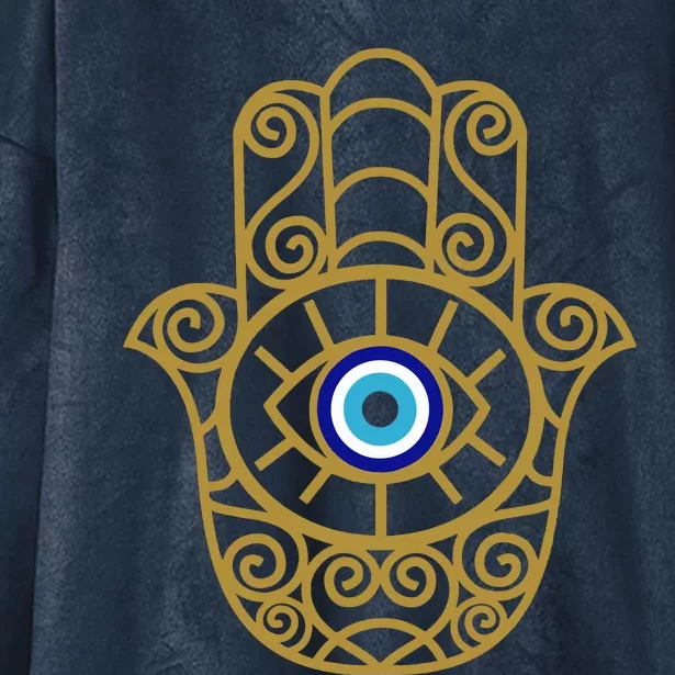 Evil Eye Hooded Wearable Blanket