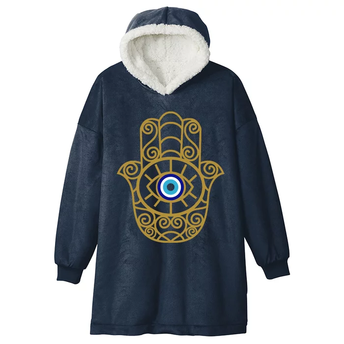 Evil Eye Hooded Wearable Blanket