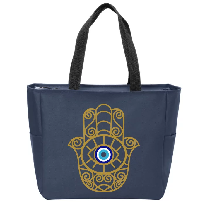 Evil Eye Zip Tote Bag