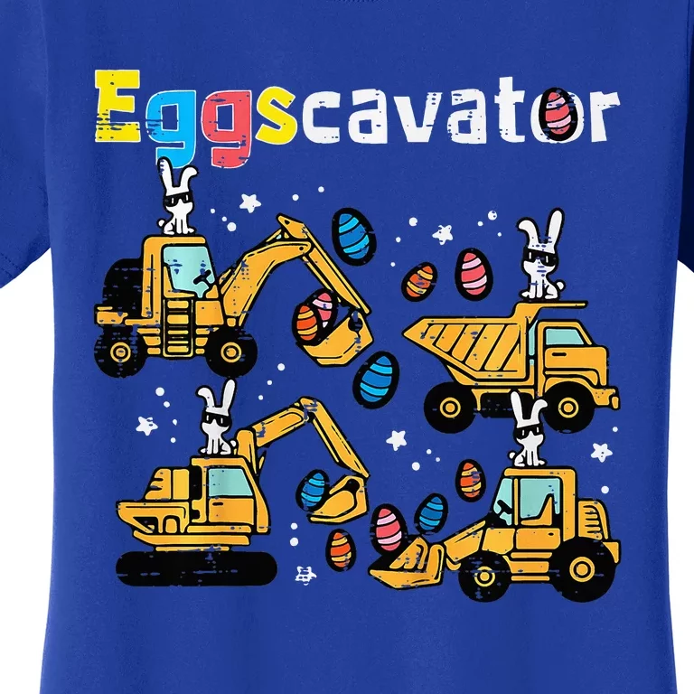 Eggscavator Easter Egg Hunt Construction Trucks Women's T-Shirt