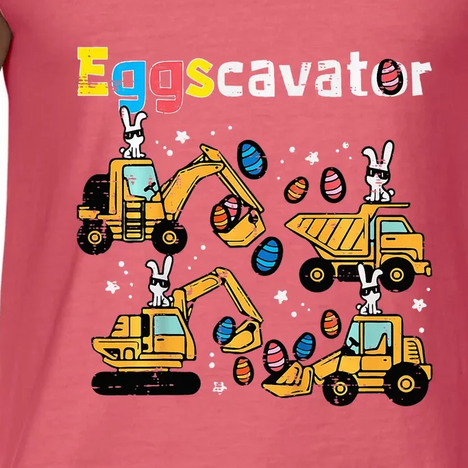 Eggscavator Easter Egg Hunt Construction Trucks Comfort Colors® Tank Top