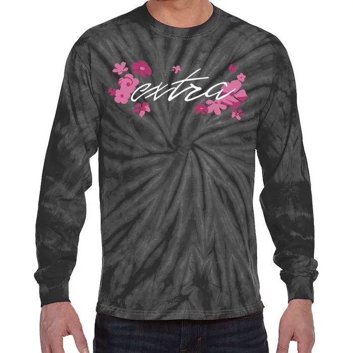 Extra Emily Extra Floral Tie-Dye Long Sleeve Shirt