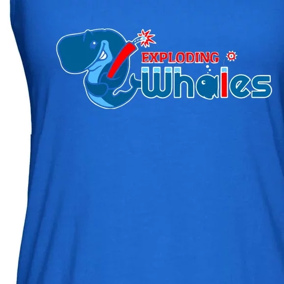 Eugene Emeralds Exploding Whales Ladies Essential Flowy Tank