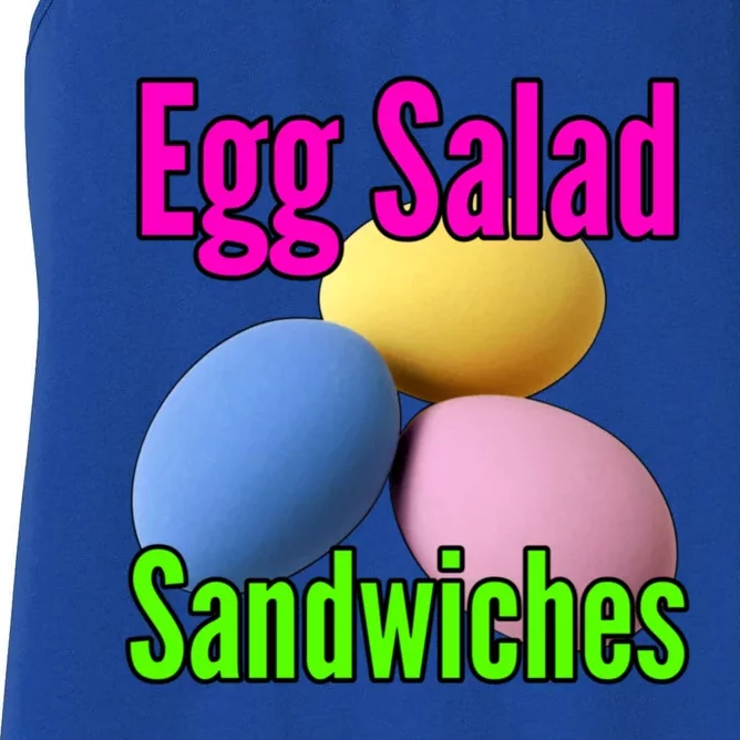 Easter Eggs Egg Salad Sandwiches Moms Funny Easter Cooking Cute Gift Women's Racerback Tank