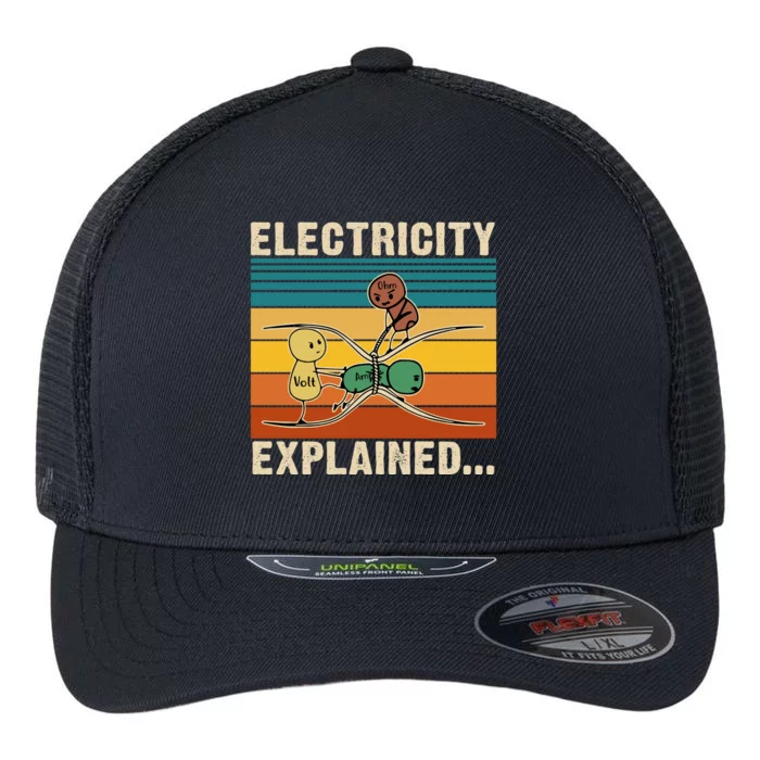 Electricity Explained Flexfit Unipanel Trucker Cap