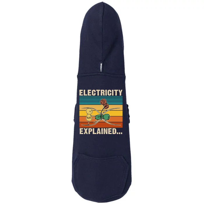 Electricity Explained Doggie 3-End Fleece Hoodie