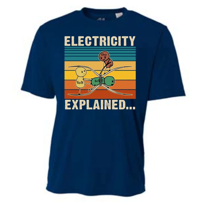 Electricity Explained Cooling Performance Crew T-Shirt