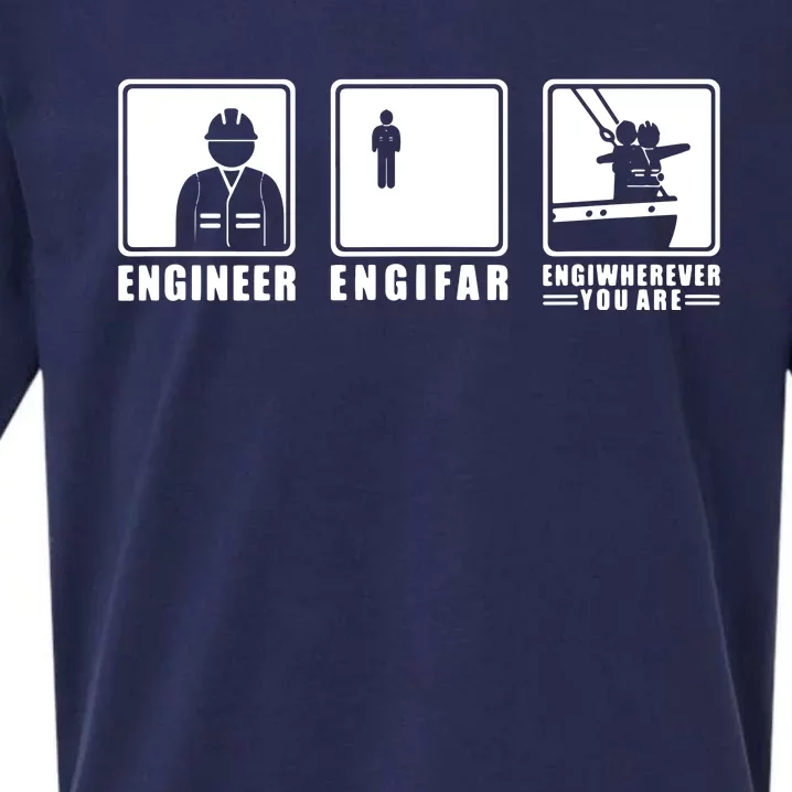 Engineer Engifar Engineering Funny Engineer Sueded Cloud Jersey T-Shirt