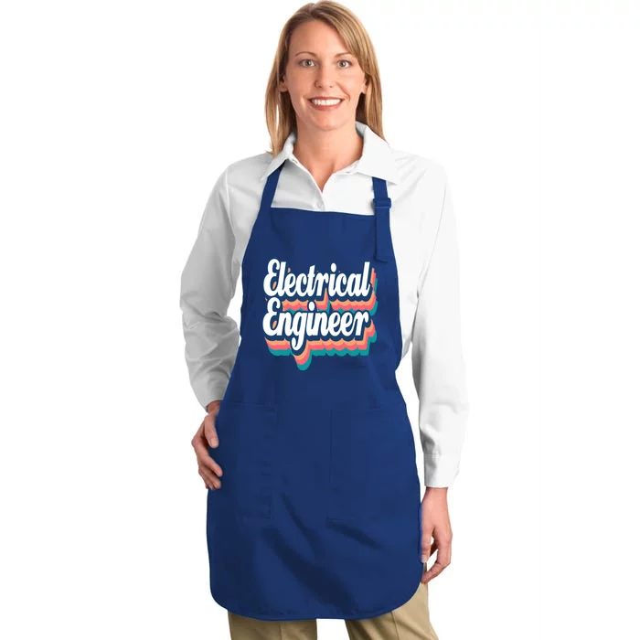 Electrical Engineer Engineering Major Retro Cool Gift Full-Length Apron With Pocket