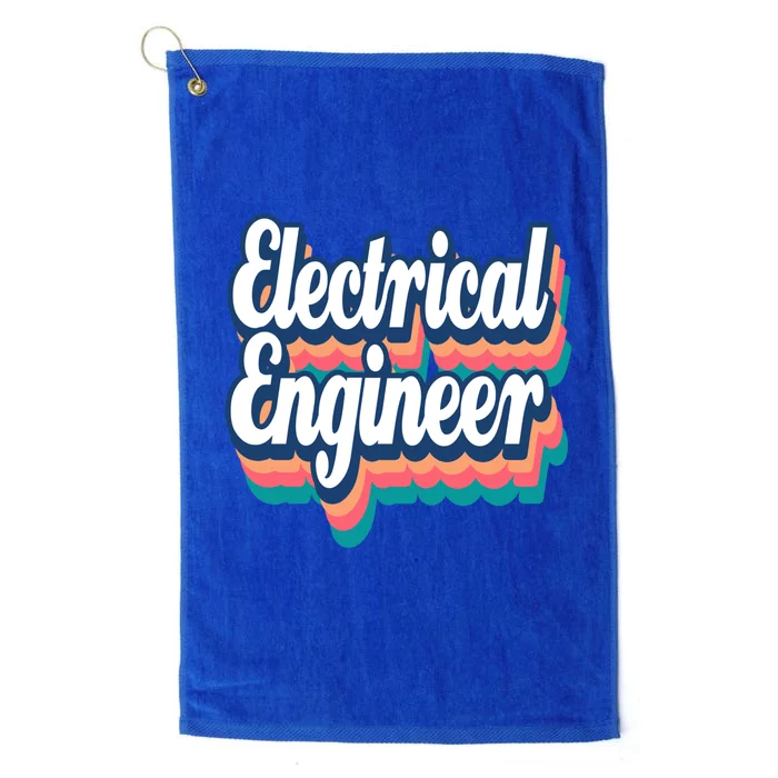 Electrical Engineer Engineering Major Retro Cool Gift Platinum Collection Golf Towel