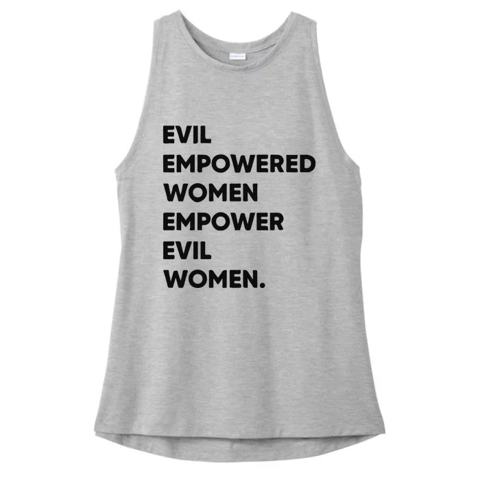 Evil Empowered Empower Evil Ladies Tri-Blend Wicking Tank