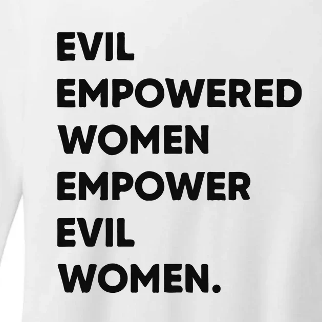 Evil Empowered Empower Evil Womens CVC Long Sleeve Shirt