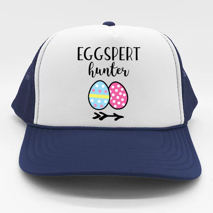 Easter Eggspert Egg Hunter Funny Pun Gift Trucker Hat