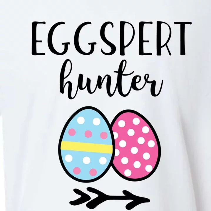 Easter Eggspert Egg Hunter Funny Pun Gift Sueded Cloud Jersey T-Shirt