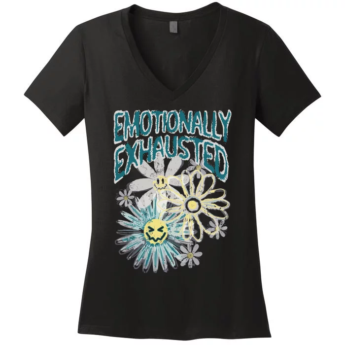 Emotionally Exhausted Fleur Beautiful Bastard Women's V-Neck T-Shirt