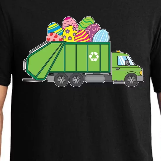 Easter Eggs Funny Garbage Truck Gift Idea Gift Pajama Set