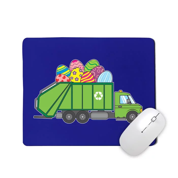 Easter Eggs Funny Garbage Truck Gift Idea Gift Mousepad